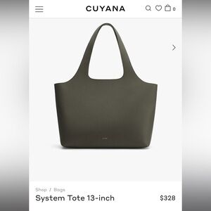 Cuyana Olive Green System Tote 13-inch